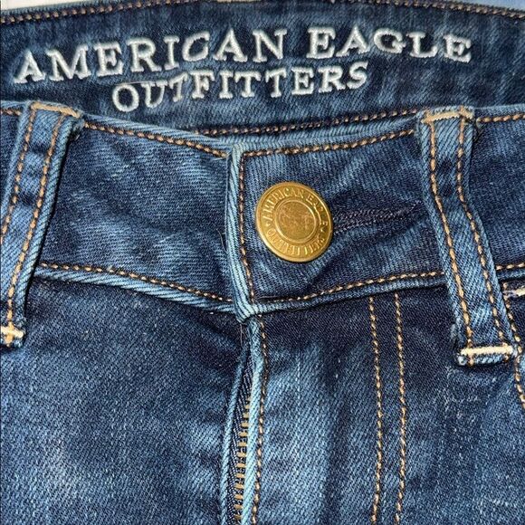 American Eagle Outfitters Blue Skinny Jeans Classic Fit - Picture 2 of 12